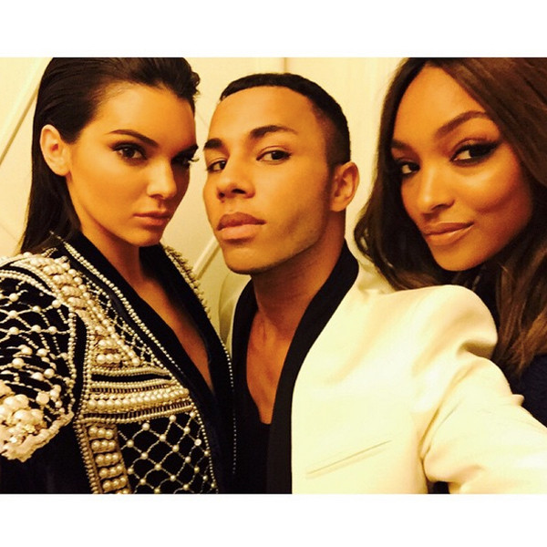 Kendall Jenner, Olivier Rousteing, Jourdan Dunn, Instagram Kendall Jenner, Olivier Rousteing, Jourdan Dunn, Instagram